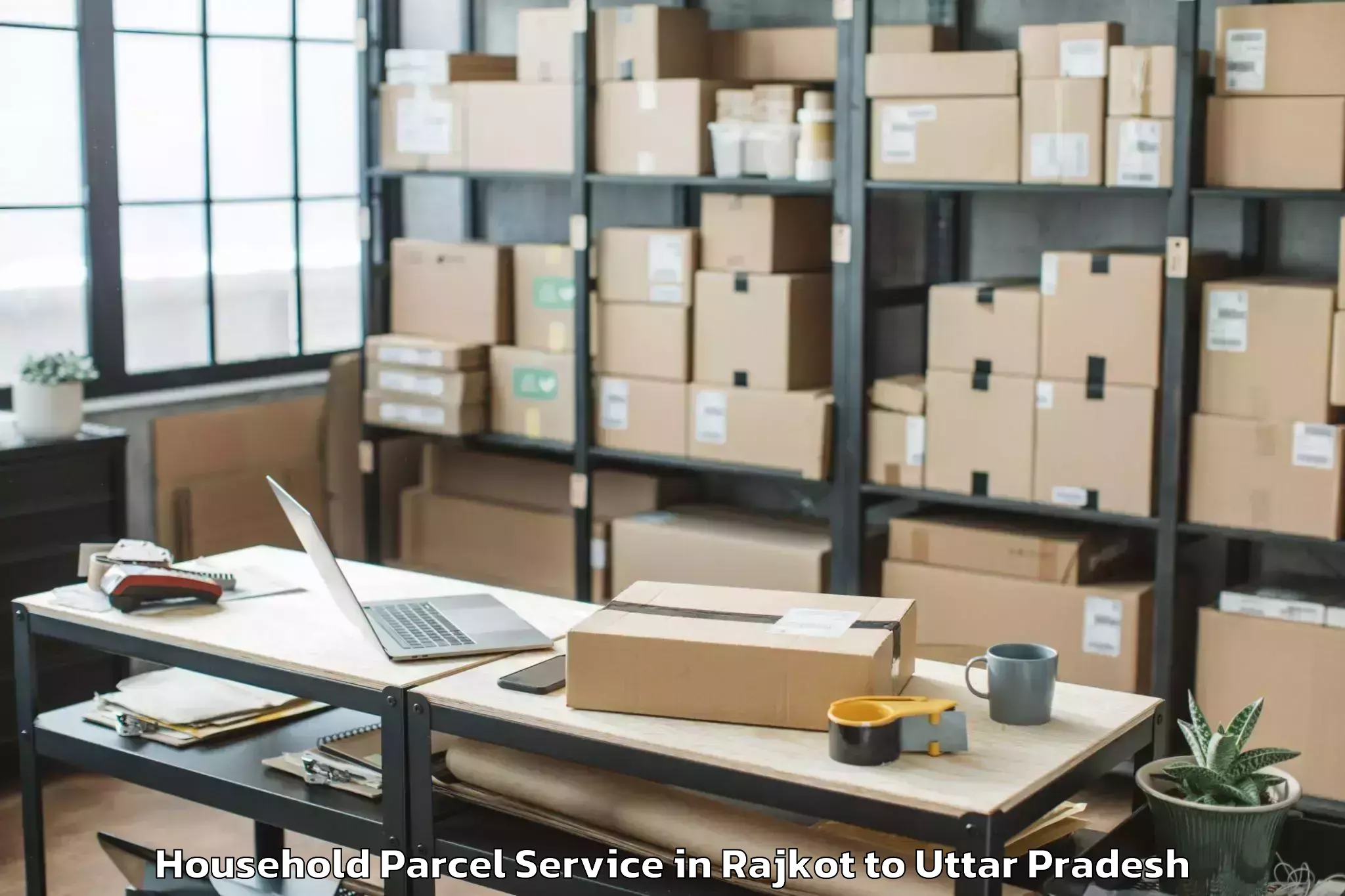 Quality Rajkot to Akbarpur Household Parcel